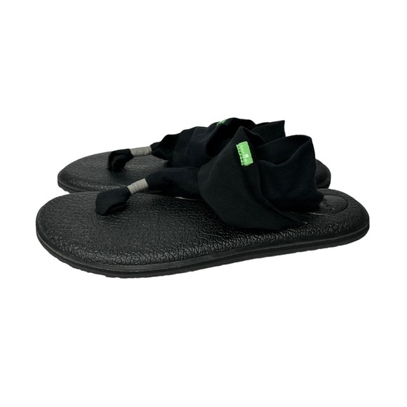 Sanuk Yoga Sling Back Black Sandals Women’s Size 9 - Picture 6 of 11